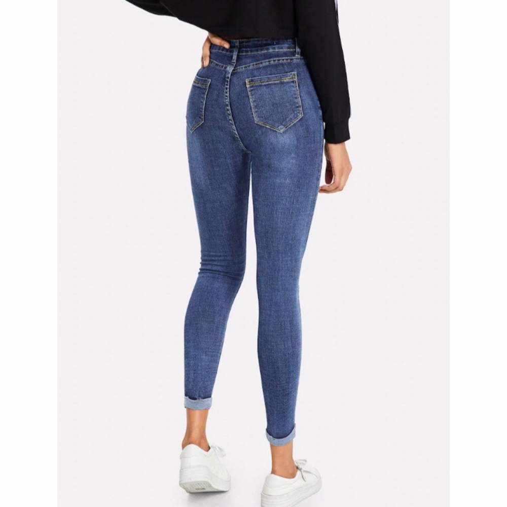 Ripped Skinny Jeans M - Picture 2 of 5